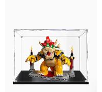 Vetrina in acrilico per Lego 71411 Potente modello Bowser, scatola antipolvere da 3 mm, espositore compatibile con Lego 71411 (costruzione trasparente 3 mm)