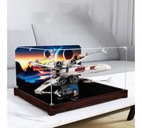 Vetrina in acrilico per Lego 75355 X-Wing Starfighter, scatola antipolvere, scatola trasparente, scatola espositiva compatibile con Lego 75355 (solo custodia, nessun modello (opzione 2)