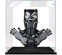 Vetrina in acrilico per Lego 76215 Black Panther Bust, scatola trasparente antipolvere (senza modello di blocco)(3mm)