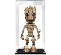 Vetrina in acrilico per Lego 76217 I Am Groot Modello Scatola trasparente antipolvere (modello Lego non incluso)(3mm)