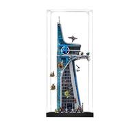 Vetrina in acrilico per Lego 76269 modello Avengers Tower, scatola antipolvere da 3 mm, espositore compatibile con Lego 76269 (modello non incluso) (costruzione trasparente 2 mm)