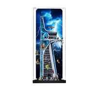 Vetrina in acrilico per Lego 76269 modello Avengers Tower, scatola antipolvere da 3 mm, espositore compatibile con Lego 76269 (modello non incluso) (costruzione sfondo 3 mm A)