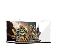 Vetrina in acrilico per Lego 77093 The Final Battle Building, scatola trasparente antipolvere, solo vetrina, compatibile con Lego 77093 (spray posteriore+specchio A)