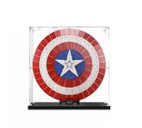 Vetrina in acrilico per Lego Marvel Capitan America Shield 76262, vetrina, protegge e decora il modello con custodia antipolvere, regali (3 mm trasparente)