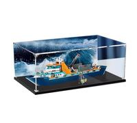 Vetrina in acrilico per modello di nave Explorer lego 60368, scatola di presentazione, scatola di immagazzinaggio, scatola per la polvere (blocchi non inclusi)(3MM)