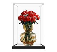 Vetrina in acrilico per modello Lego 10328 Bouquet di rose, antipolvere, trasparente, vetrina da collezione (modello non incluso) (base a specchio 3 mm)