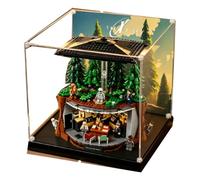 Vetrina in acrilico per modello Lego 21369 file X Model, scatola (sfondo A) | antipolvere da 3 mm, espositore compatibile con Lego 21369 file X (modello non incluso)
