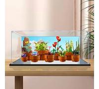 Vetrina in acrilico per set di mini piante in vaso le-go 10329, scatola trasparente antipolvere, facile da montare, per modelli di fiori le-go, regalo per fan di le-go, 45 × 20 × 20 cm (D)