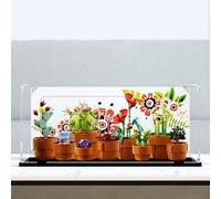 Vetrina in acrilico per set di mini piante in vaso le-go 10329, scatola trasparente antipolvere, facile da montare, per modelli di fiori le-go, regalo per fan di le-go, 45 × 20 × 20 cm (E)