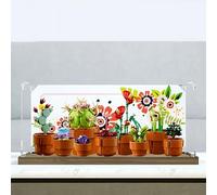 Vetrina in acrilico per set di mini piante in vaso le-go 10329, scatola trasparente antipolvere, facile da montare, per modelli di fiori le-go, regalo per fan di le-go, 45 × 20 × 20 cm (G)