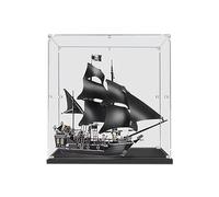 Vetrina in acrilico per vetrina Lego Pirati dei Caraibi Black Pearl 4184, protegge e decora il modello con contenitore antipolvere, da collezione (2 mm trasparente)