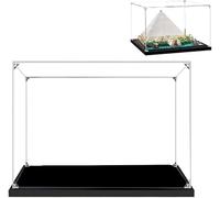 Vetrina in acrilico trasparente antipolvere compatibile con il kit costruzione Lego 21058,assemblare la vetrina per (la Grande Piramide Giza 21058) (solo scatola visualizzazione)(3mm)