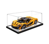 Vetrina in Acrilico Trasparente Compatibile con Le-go 42172 P1 Roadster teca plexiglass Conservazione dei Giocattoli Scatola Espositiva Antipolvere 62×30×20 cm C,3MM