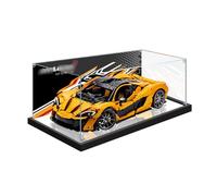 Vetrina in Acrilico Trasparente Compatibile con Le-go 42172 P1 Roadster teca plexiglass Conservazione dei Giocattoli Scatola Espositiva Antipolvere 62×30×20 cm B,3MM