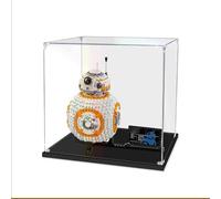 Vetrina in Acrilico Trasparente Compatibile per Le-go 75187 Robot BB-8 Modello,30×20×30 CM Teca Custodia Display Case Antipolvere (Senza Modello) 2MM
