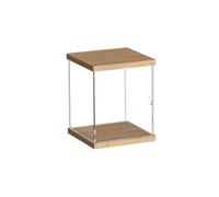 Vetrina in acrilico trasparente for figure, espositore for gioielli, contenitore for cosmetici(S：16x16x18cm,1pcs)