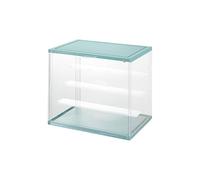 Vetrina in Acrilico trasparente; Multi step per collezione Lego, Statuine, Modellini; Box Espositore Gadget, Action Figure Organizzatore oggetti da collezione; (Verde, 23*34*31.6CM)