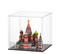 Vetrina in Acrilico Trasparente, Teca Plexiglass Cubo Contenitori Scatola Vetrina Espositiva per Modellismo, Collezionismo, Statuette (20x15x20 cm)