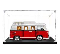 Vetrina in Acrilico Trasparente,Versatile Vetrina Antipolvere,Vetrina Acrilica per Lego Architecture, (Base nera, 45x25x20CM)