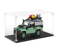 Vetrina in Acrilico Trasparente,Versatile Vetrina Antipolvere,Vetrina Acrilica per Lego Architecture, (Base nera, 40x20x20CM)