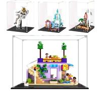 Vetrina in Acrilico Trasparente,Versatile Vetrina Antipolvere,Vetrina Acrilica per Lego Architecture,Statuette e Altri Oggetti (25x25x25CM/9.8x9.8x9.8Inch)