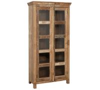 Vetrina in legno massiccio riciclato finitura anticata