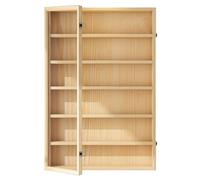 Vetrina in legno, organizer da collezione con ripiani multistrato, portaoggetti da parete per casa, soggiorno, camera da letto, ufficio, sala giochi
