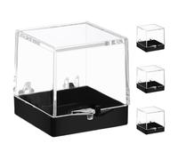 Vetrina in miniatura da 4 pezzi per campioni di minerali, scatola per la