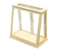 Vetrina in miniatura per casa delle bambole, espositore per torte in legno