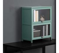 Vetrina in vetro con anta in acrilico, vetrina moderna per soggiorno, camera da letto e studio, elegante vetrina per oggetti da collezione e cimeli 6 ripiani per nizing e vetrina oggetti