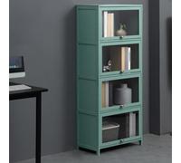 Vetrina moderna con ante in acrilico, ideale per camera da letto, soggiorno e studio, vetrine per oggetti da collezione, elegante libreria, misura 8
