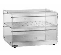 Vetrina neutra cm 50x35x40H 2 piani Brioche Plexiglass vetrinetta non riscaldata