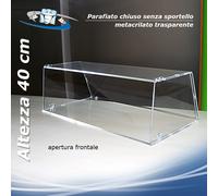 Vetrina Parafiato H40 cm plexiglass 6 mm chiusa su 3 lati con o senza sportello