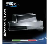 Vetrina Parafiato H50 cm in plexiglass 6 mm aperta su 3 lati idonea per alimenti