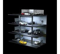 Vetrina per auto pressofusa 1/64, Diorama Parcheggio Garage Adatto per Hot Wheels Matchbox Mini GT Diecast Car,Toy Car Display Garage (B)