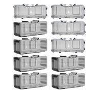 Vetrina per auto pressofusa - Supporto per protezione automatica in 1/64, coperchio trasparente modulare impilabile | Set da esposizione per veicoli giocattolo da collezione, confezione da dieci