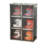 Vetrina Per Caschi Mobile Di Stoccaggio Per Caschi Da Moto, Scatola Acrilica Quadrata Caso Protetto Gabinetto Di Protezione Custodia Copertura Di Stoccaggio Collezioni Per Abbigliamento, ( Colore : ne