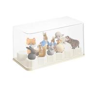 Vetrina per figurine | Scatola per figurine, supporto cubico rimovibile per modelli di collezione su mensola libreria mobile peluche angolo