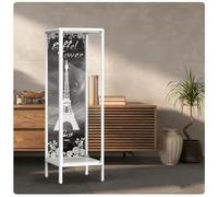 Vetrina per LEGO 10307 Torre Eiffel, vetrina antipolvere in acrilico extra large, costruzione applicabile al set 10307, vetrina, regalo (senza modello) (modello in lega bianca con illuminazione)