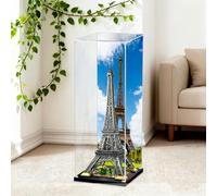 Vetrina per LEGO 10307 Torre Eiffel, vetrina antipolvere in acrilico extra large, costruzione applicabile al set 10307, vetrina, regalo (senza modello) (sfondo A)