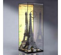 Vetrina per LEGO 10307 Torre Eiffel, vetrina antipolvere in acrilico extra large, costruzione applicabile a 10307, vetrina, regalo (senza modello) (Sfondo C)