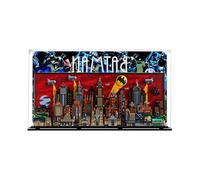 Vetrina per Lego DC Batman: la serie animata Gotham City, scatola antipolvere compatibile con Lego 7627, regalo (sfondo A (80 x 15 x 45)