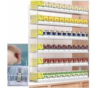 Vetrina Per Sigarette Multilivello Espositore Per Sigarette Del Supermercato Vassoio Spingisigarette Automatico scatola Acrilica Per Rivenditori Di Negozi(Size:74.5x16x64.2cm,Color:Cancella)