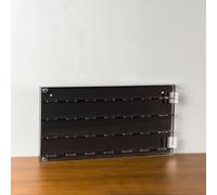 Vetrina pick chitarra acrilica compatta per 28 plettri scatola antipolvere