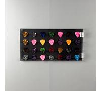 Vetrina pick chitarra acrilica compatta per 28 plettri scatola antipolvere