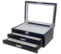 Vetrina Portapenne 34 posti in legno Scatola porta penne da collezione