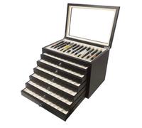 Vetrina Portapenne 78 posti in legno Scatola porta penne da collezione