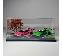 Vetrina Protettiva Antipolvere Per Modellini Di Auto In Scala 1/64, Scena