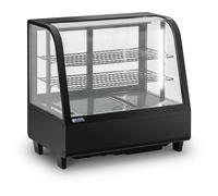 Vetrina refrigerata da banco 100 L 3 livelli Nero vetro 2 - 10°C 220 W