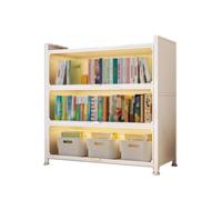Vetrina Soggiorno Moderna con i Piedi Sollevati Libreria Antipolvere In Acciaio per Uso Domestico con Design a Patta Vetrinetta Espositiva per Legos, Figurine, Modellino(White,60x35x112cm)